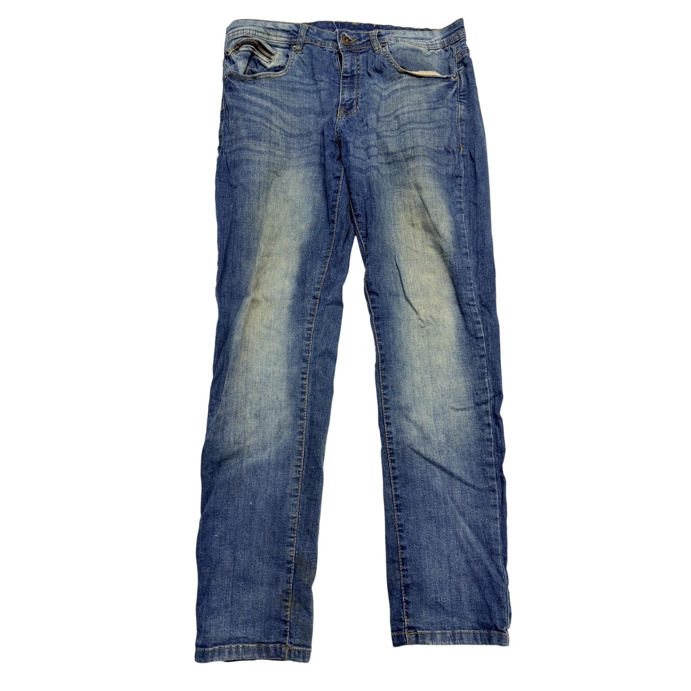 Modern Culture Performance Denim Jeans Mens 32x30 Blue Straight Leg Faded Wash